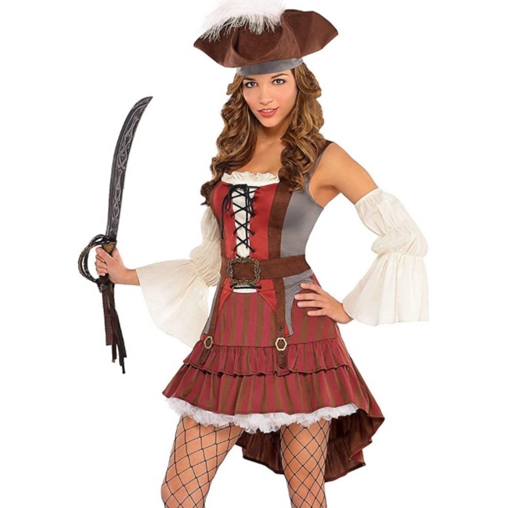 COPY - Sexy Halloween Pirate Costume LARGE NEW - Picture 1 of 4